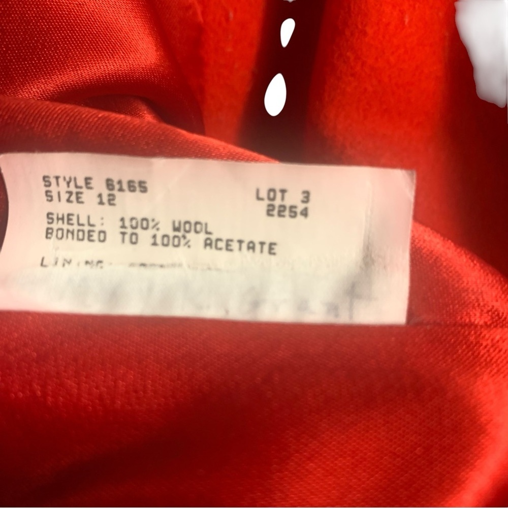 MACKINTOSH Wool Blend Collarless Double-Breasted Coat - Size 12 - Picture 5 of 5